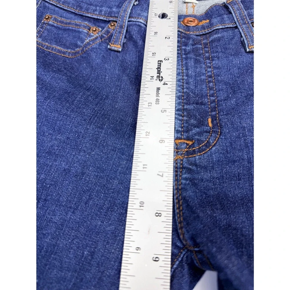 J.Crew 8 Toothpick Skinny Jeans Dark Wash Denim Size 29 Mid Rise Slim Fit